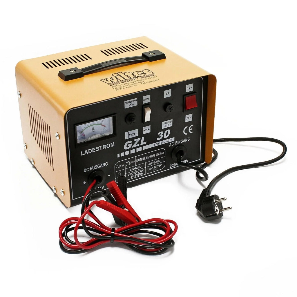 Caricabatterie rapido 16A per batterie di moto e auto compatibile con batterie da 12V e 24V 16_0002560