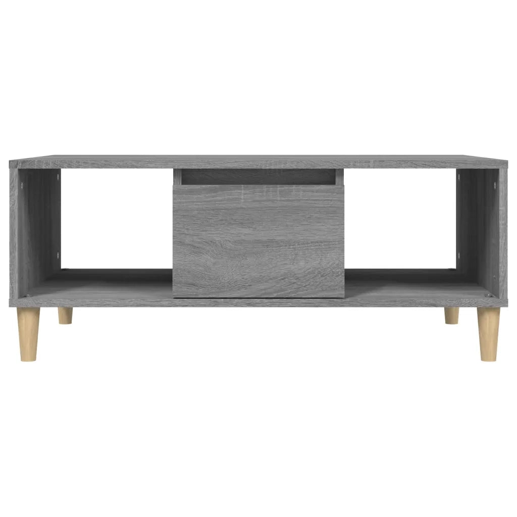 Tavolino Salotto Grigio Sonoma 90x50x36,5 cm Legno Multistrato cod mxl 26334
