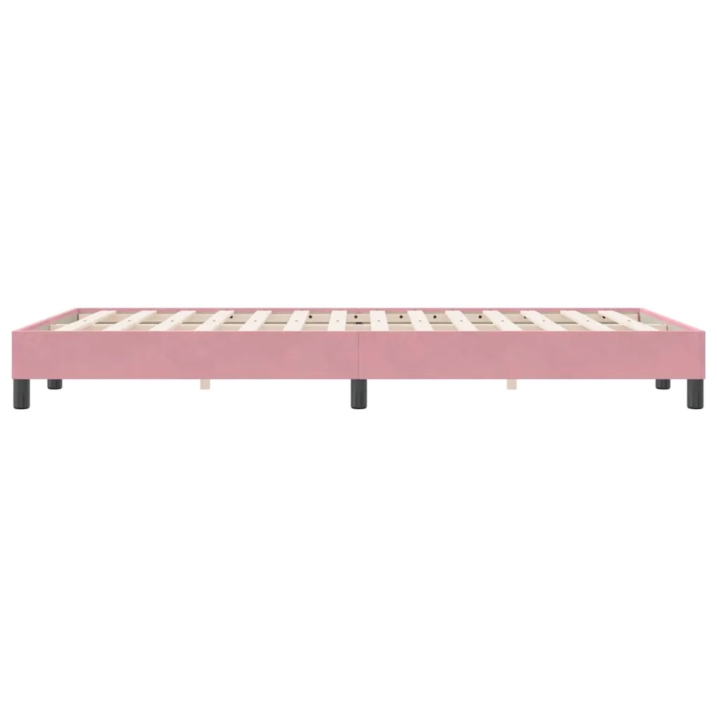 Giroletto senza Materasso Rosa 120x220 cm Velluto 4101402