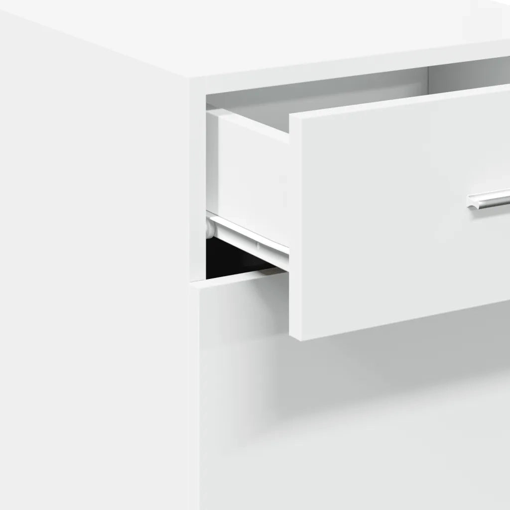 Credenza | Madia | Buffet da pranzo | Armadio da pranzo Bianca 40x42,5x93 cm in Legno Multistrato