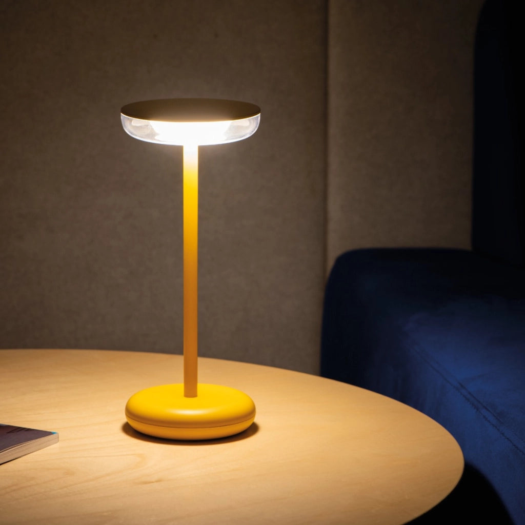 Lampada da tavolo gialla cordless FLUXY Kanlux 1,7W
