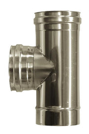 Canna fumaria parete doppia coibentata inox raccordo t 90   dn 130/180