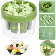Trade Shop - Stampo Stampi Per 8 Ghiaccioli Bastoncino Ghiaccio Riutilizzabili Gelato Fai Da Te -