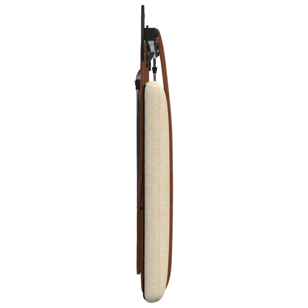 Testiera | Testata sospesa Con luce LED Crema PU Antico