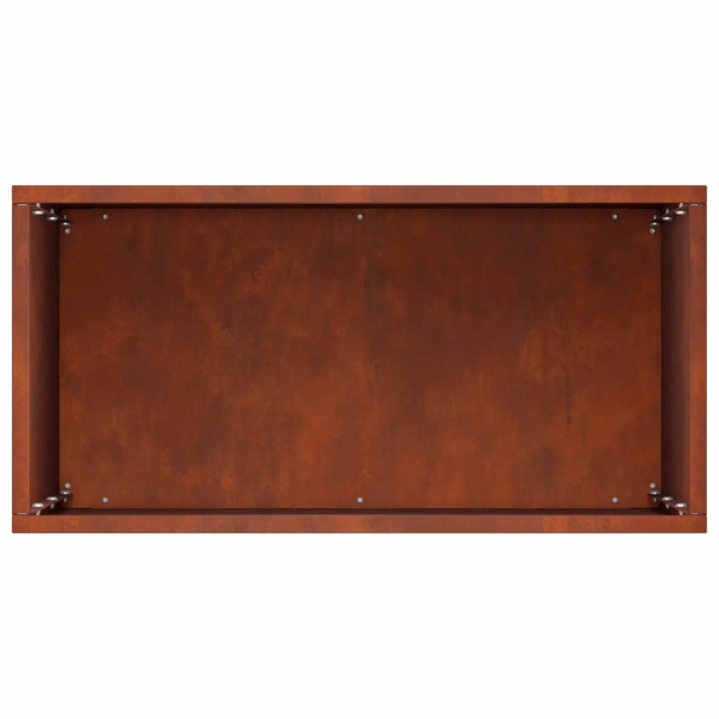 Vaso da giardino 2 pz Ruggine 40 x 20 x 50 cm Acciaio Corten 8005427