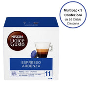 Nescafe' dolce gusto espresso ardenza caffe' in capsule multipack 9 confezioni da 16 capsule ciascuna
