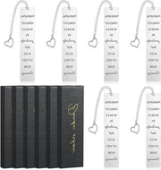 Metallici sostituti di cuscini per libri in scatole regalo - sostituti di cuscini per libri a forma di cuore - regalo di ringraziamento per colleghi - regalo di pensionamento per donne - amanti dei libri