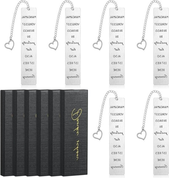 Metallici sostituti di cuscini per libri in scatole regalo - sostituti di cuscini per libri a forma di cuore - regalo di ringraziamento per colleghi - regalo di pensionamento per donne - amanti dei libri
