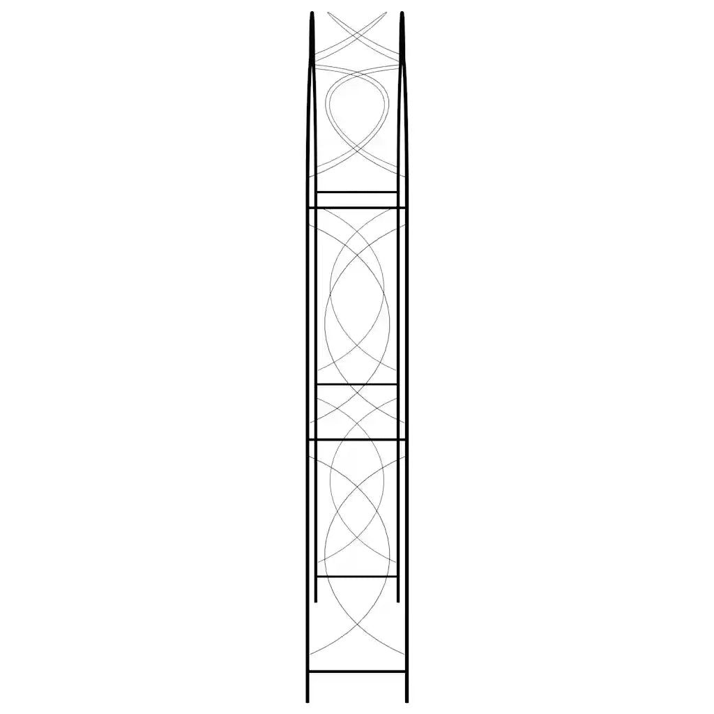 Arco da Giardino Nero 150x34x240 cm in Ferro CFW9960910