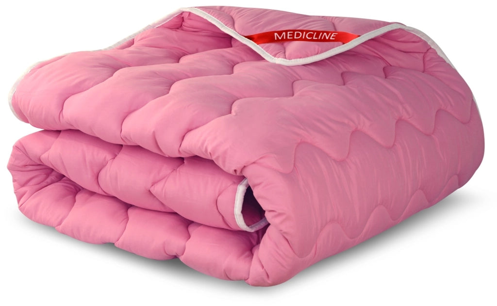 AIO FACTORY Piumino 140x200 Rosa Cuscino in Microfibra Antiallergico