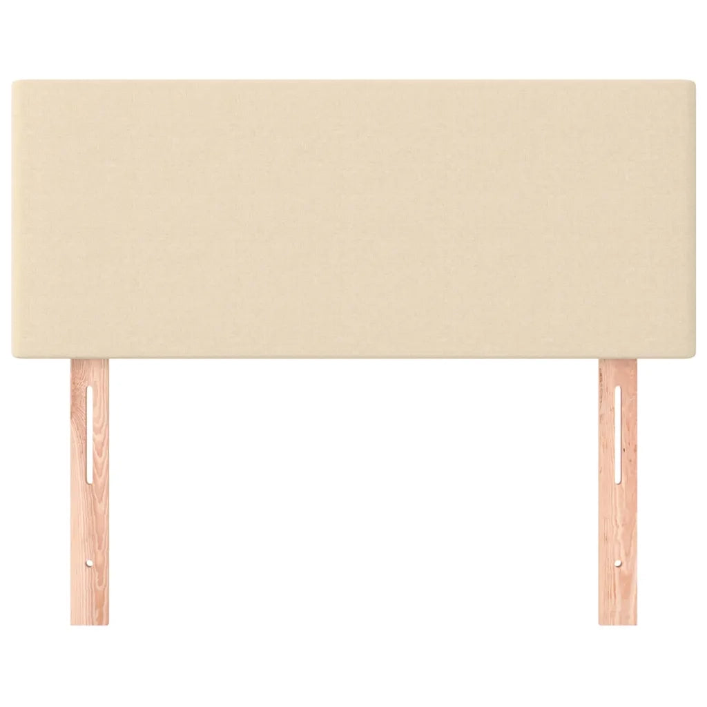 Testiera-Testata-Testiera Decorativa Crema 100x5x78/88 cm in Tessuto 829155