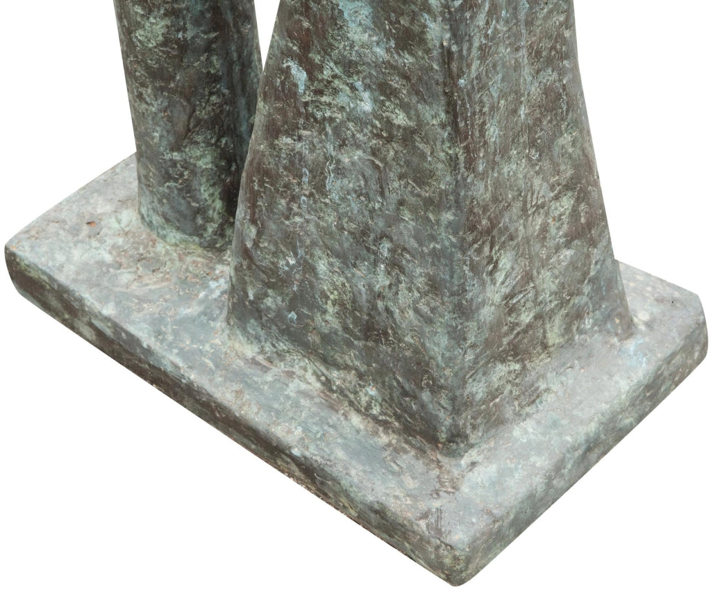 Biscottini Scultura arte moderna in fusione di bronzo L50xPR34xH175 cm dimensioni