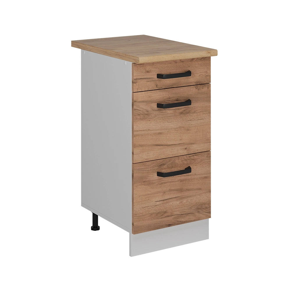 Vicco Mobiletto base per cucina Quercia dorata 40 cm PL Rovere