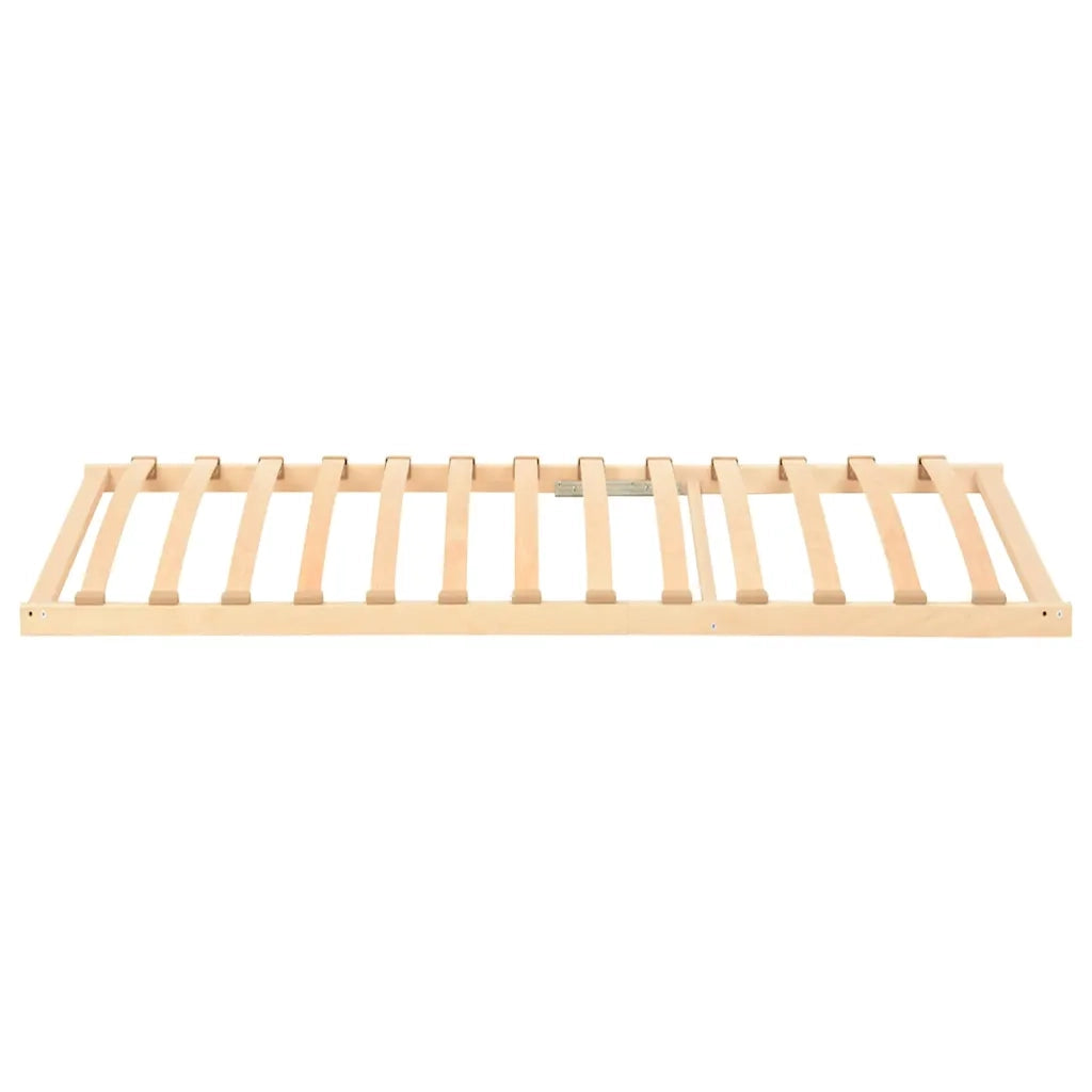 vidaXL Base a doghe Marrone 120 x 190 cm Legno massello di faggio