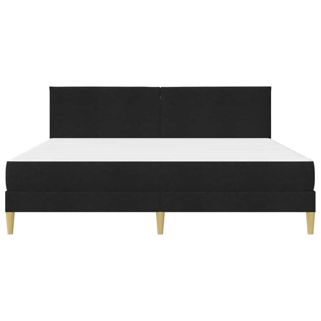 Struttura del letto Nero 200 x 200 cm Poliestere