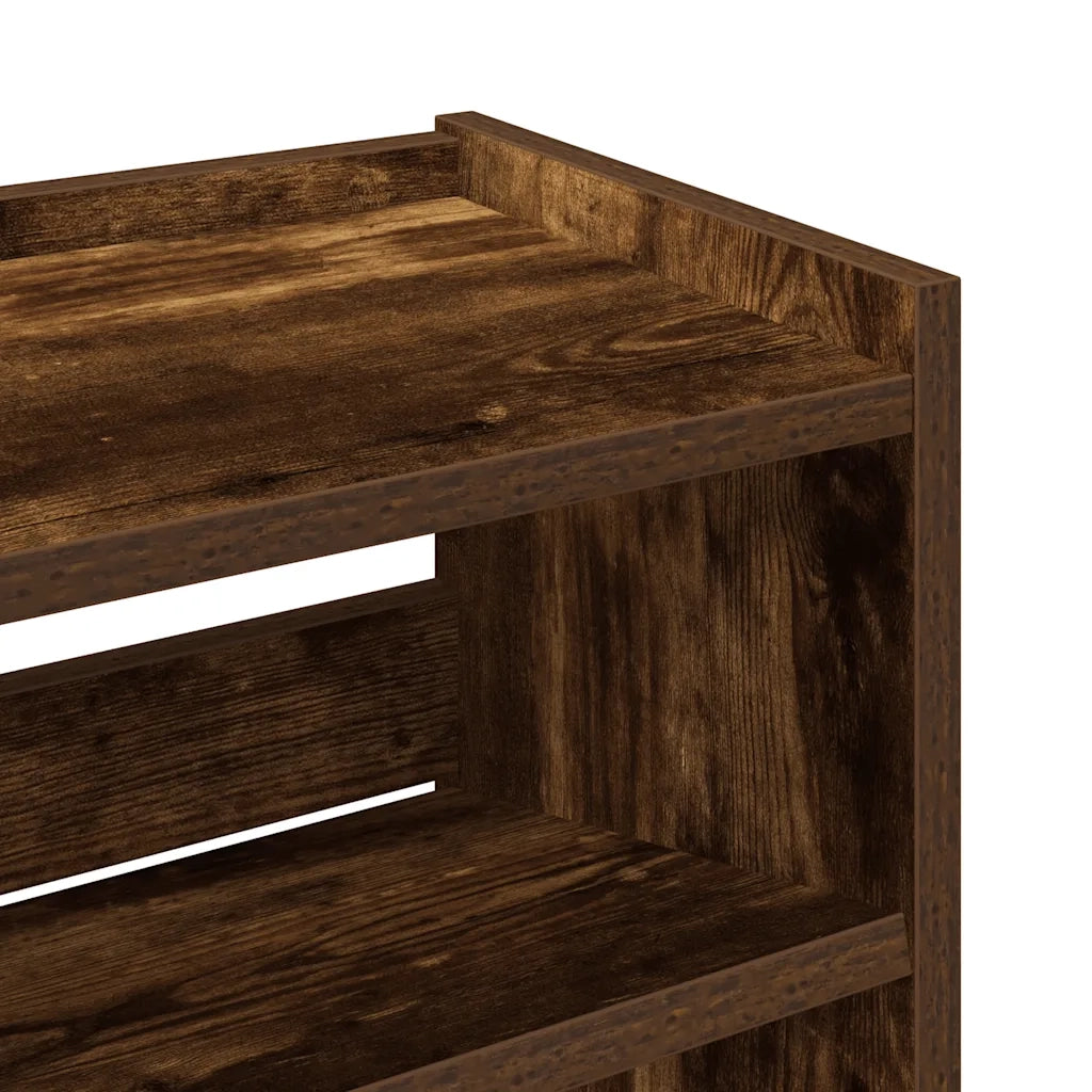 vidaXL Scarpiera Rovere Fumo 60x25x81 cm in Legno Multistrato