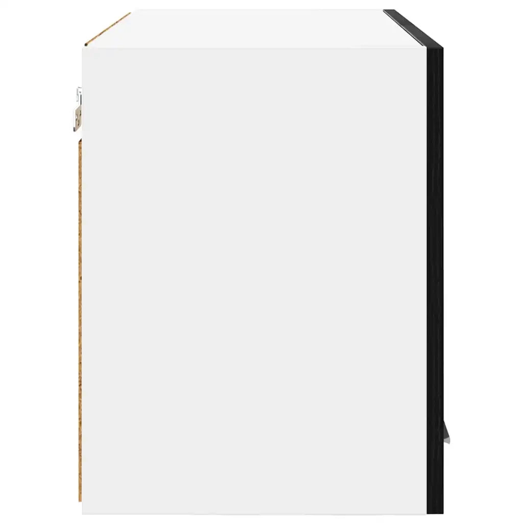 Armadio pensile con porta Rovere Nero e Bianco 60 x 31 x 40 cm 884164