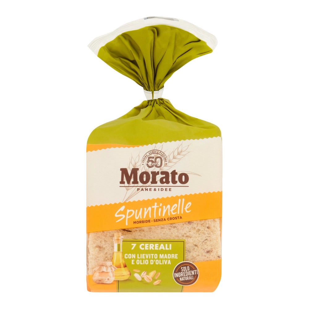Morato spuntinelle 7 cereali morbide fette senza crosta 3 pezzi da 400 grammi