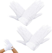 Manopole di cotone morbide 2 paia L - Dermatest: Molto buono - 100% cotone - Manopole a maglia - Adattamento perfetto - Bianco - Unico modello