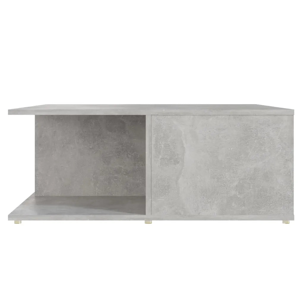 Tavolino da Salotto Grigio Cemento 80x80x31cm Legno Multistrato 806880