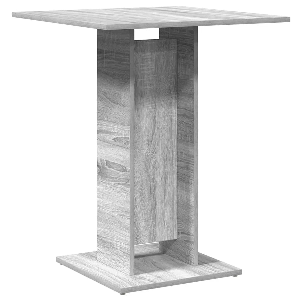 Tavolo da Bistrot Grigio Sonoma 60x60x75 cm Legno Multistrato cod mxl 13979