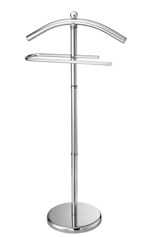 INDOSSATORE MONOSPALLA CON APPENDIABITI SILVER CROMATO 44 X 26 X H 110 CM