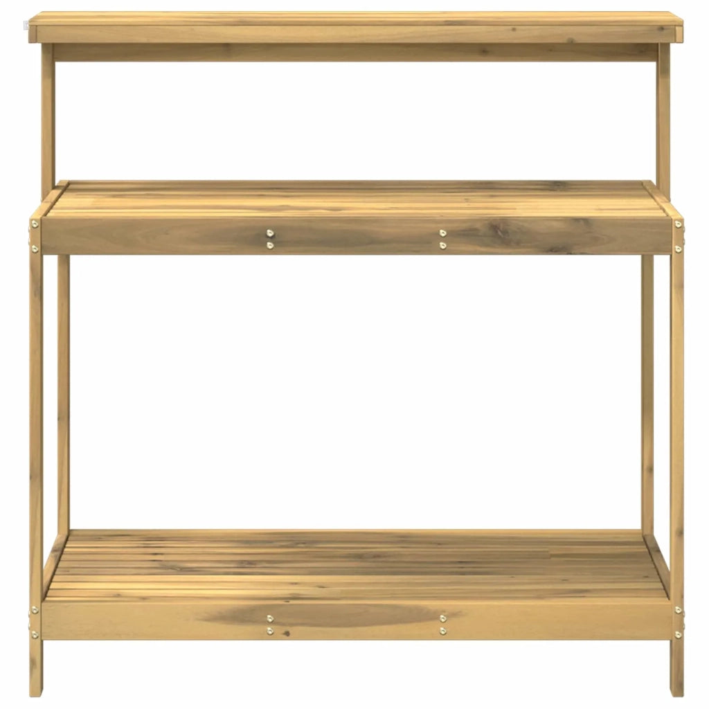 Banco da Giardinaggio Esterno 111,5 x 48,5 x 107 cm Bianco 903087