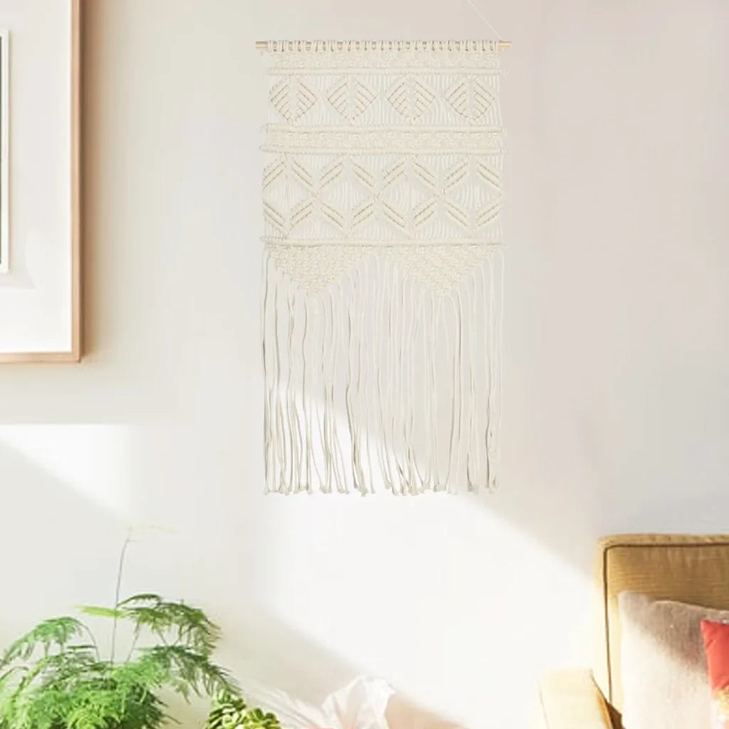 Decorazione da Parete in MacramÃ¨ 40x80 cm Cotone