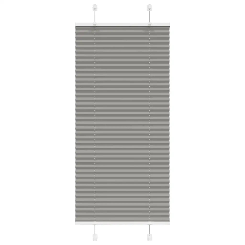 vidaXL Tenda Plissettata Antracite 55x100 cm Larghezza Tessuto 54,4 cm
