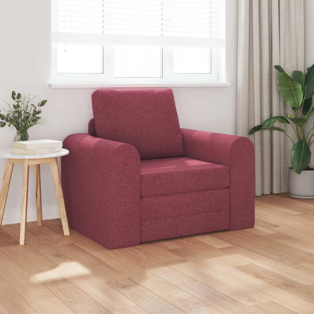 Divano letto Rosso Vino 98 x 71 x 83 cm Tessuto 4106658