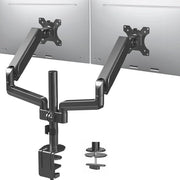 Supporto per Monitor a Doppia Articolarscissoria per Schermi da 17 a 32 Pollici - Regolazione di Altezza Pneumatica e Design a Sospensione Completa