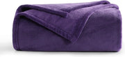 Coperta di piuma - extra morbida e calda - 1 pezzo - viola - 100% microfibra - 130 x 150 cm