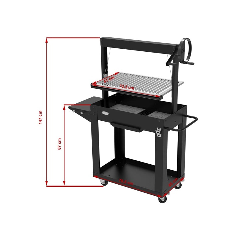 BARBECUE SANTA MARIA 80x46,5x21 cm GMR TRADING