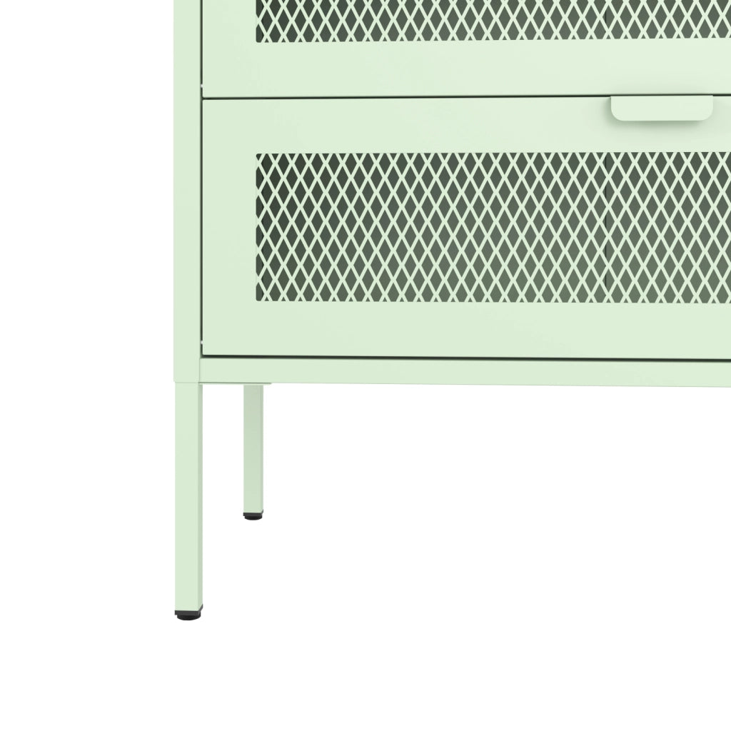 Scarpiera EMMA 4 ante in metallo verde lime