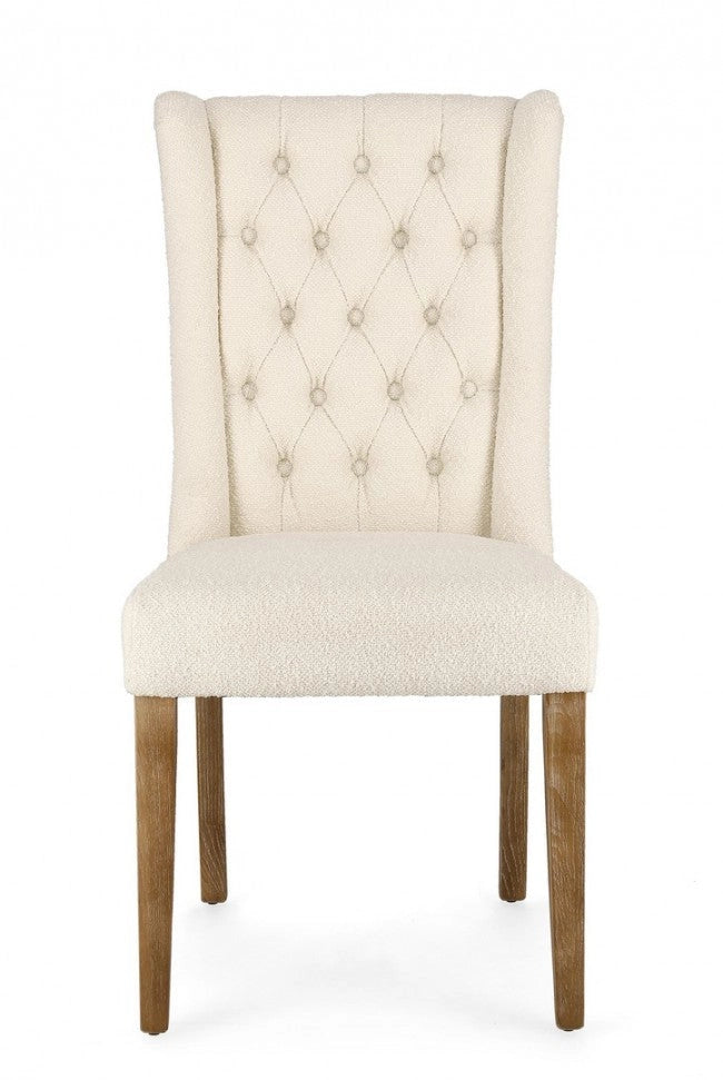 Set 2 Sedie 51x63x104h cm Columbia Naturale Bouclè