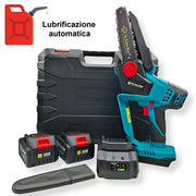 Motosega a Batteria Auto Lubrificante 2 Batterie 21V lama da 6" in valigia