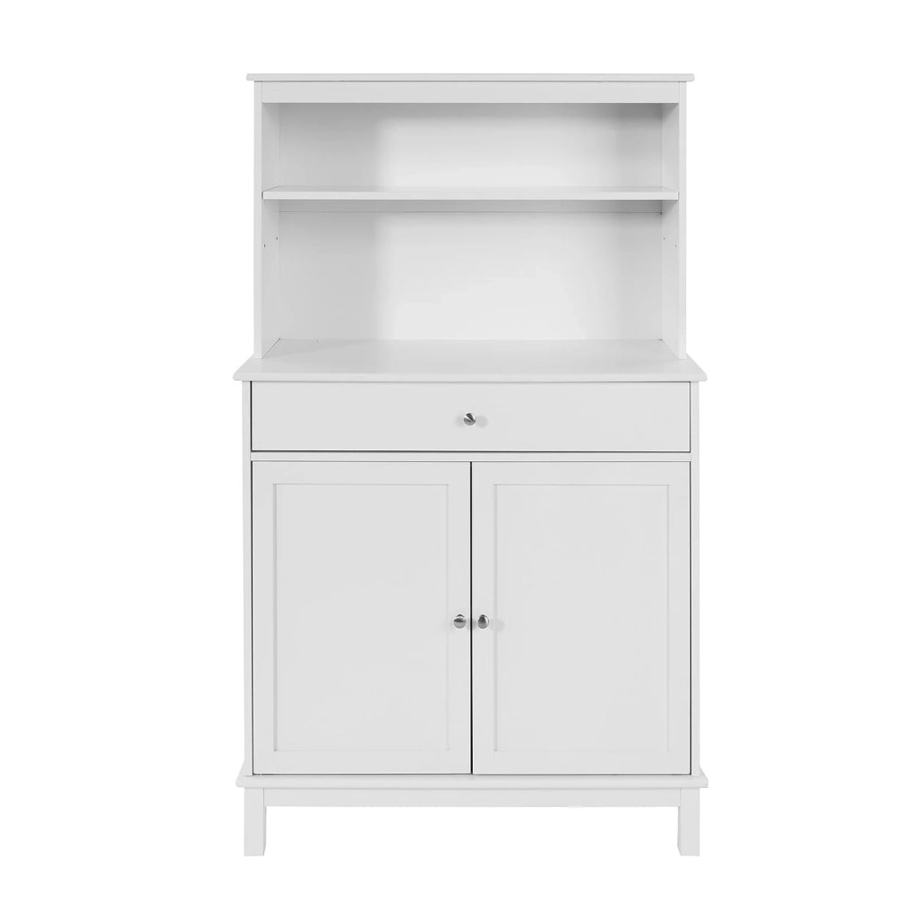Mobile Cucina salvaspazio Credenza con vetrina Bianco L90*P40*A148 cm, FSB26-W