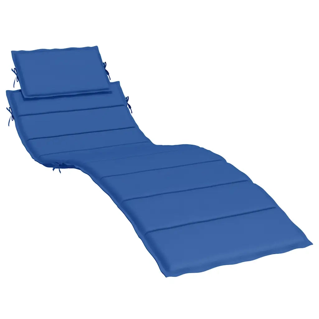 Cuscino per Lettino Blu Reale 186x58x4 cm in Tessuto Oxford 314168