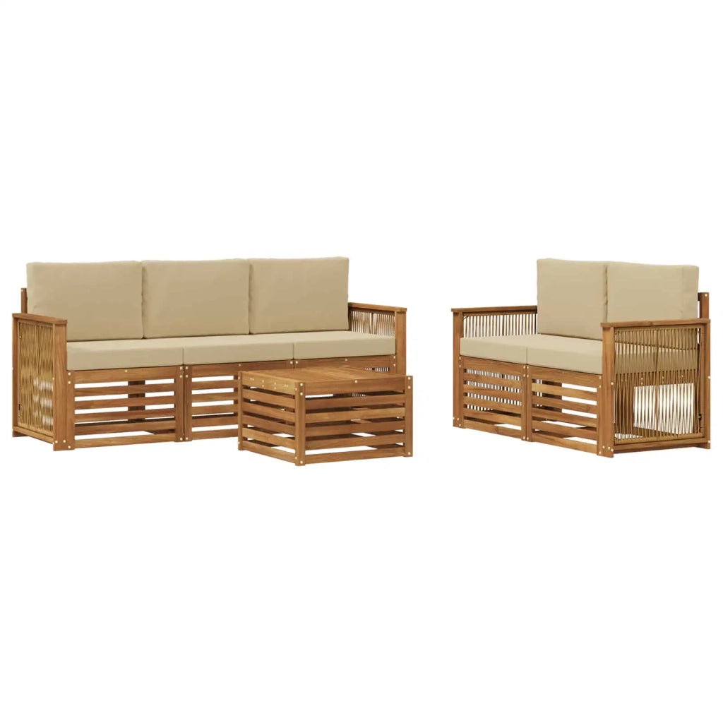 Set divani Legno di Acacia Massello