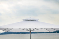 Ombrellone da Giardino 3x3 m Palo Ø60 mm Telo in Polietilene Bianco