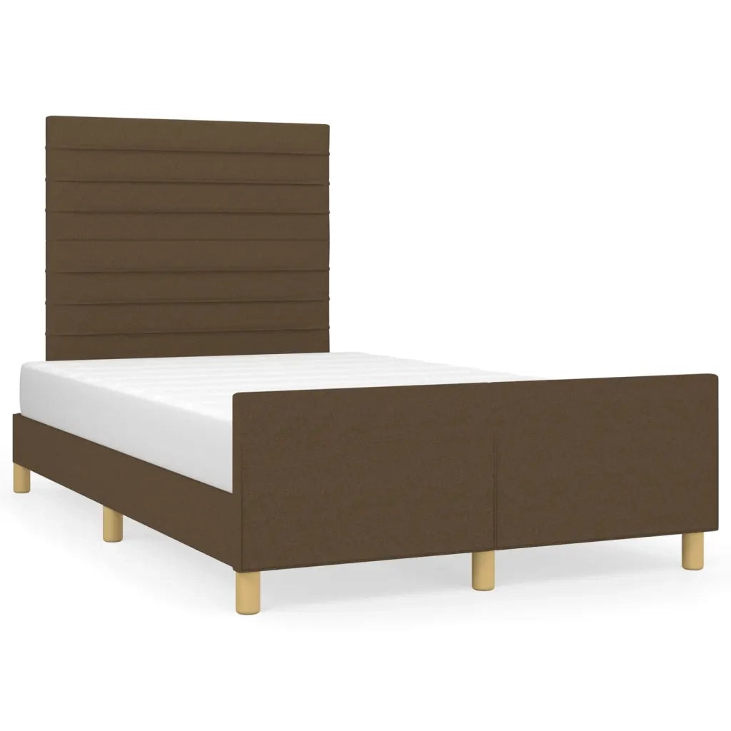 Giroletto senza Materasso Marrone Scuro 120x200 cm Tessuto 3125125