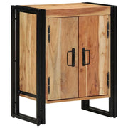 Mobile per scarpe con porta Marrone Legno massello di acacia 4102749
