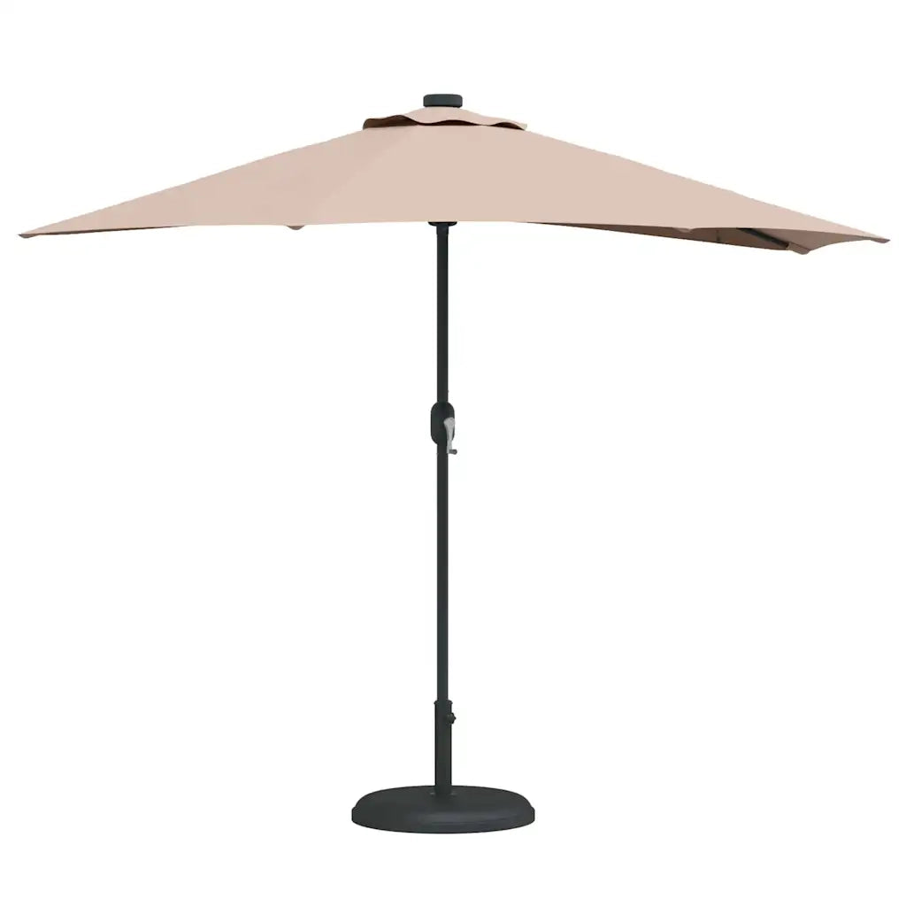 vidaXL Ombrello da giardino Talpa 294 x 150 x 224 cm Tessuto