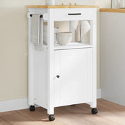 Carrello da Cucina MONZA 48x40x88,5 cm in Legno Massello di Pino 376090