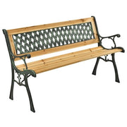 C PANCHINA VERDE RAME/LEGNO NATUR 126X51X73 ATTESA