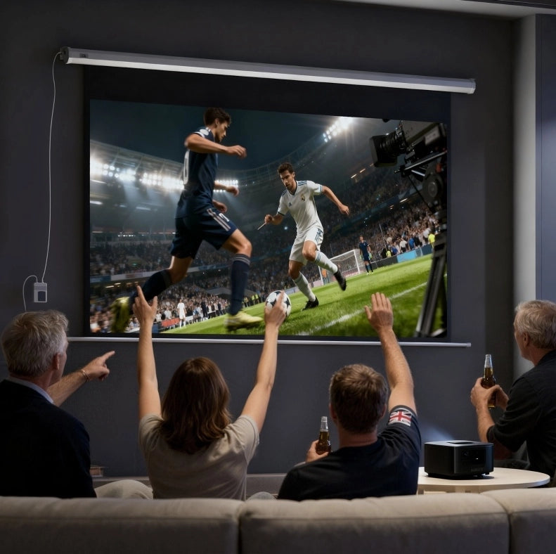 Schermo di proiezione motorizzato 100'' 16:9 con telecomando