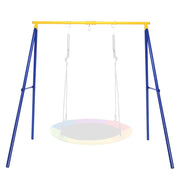 Struttura ad A extra large in acciaio per altalena, Supporto di metallo per altalena per interno ed esterno Giallo