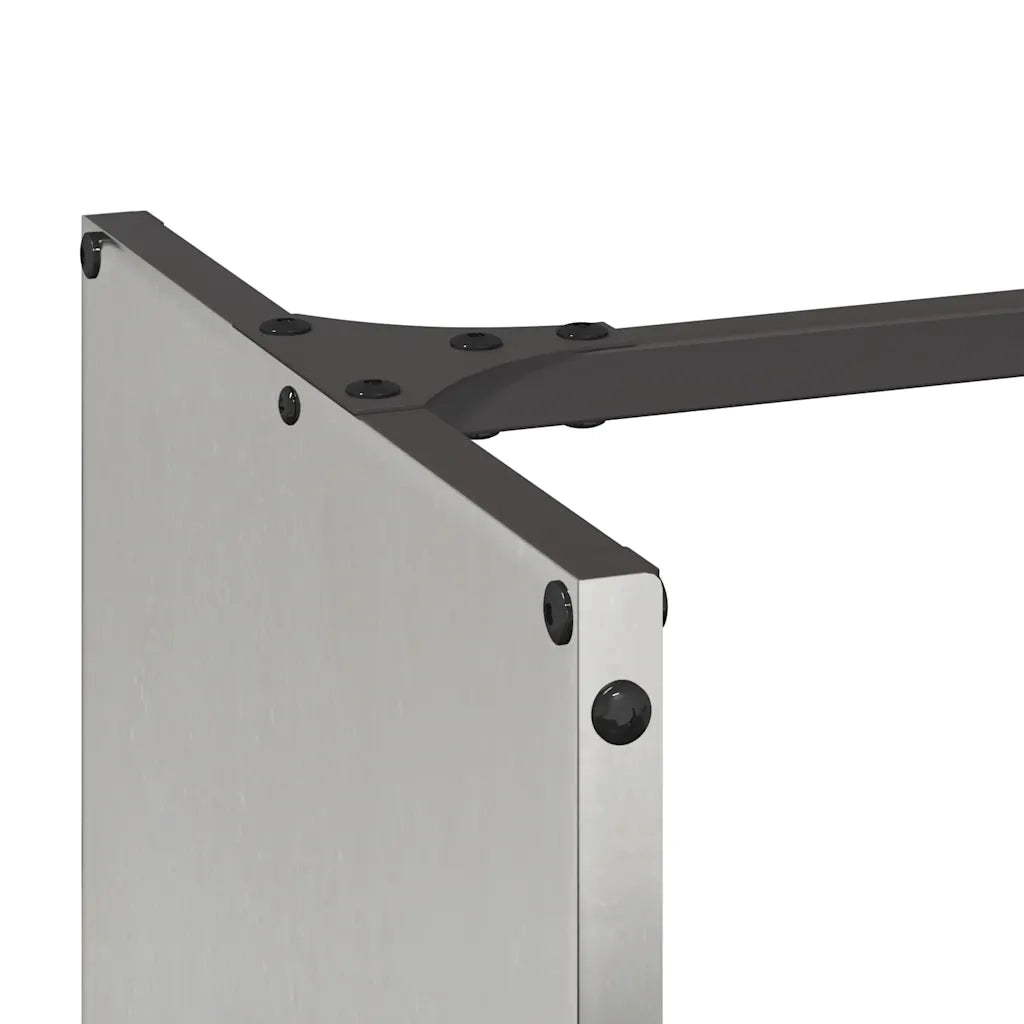 Rastrelliera per Legna da Ardere-Portalegna 40x30x80 cm in Acciaio Inox 692284