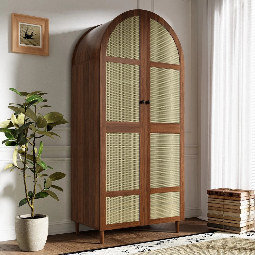 Armadio con ante e cassetti ¨C Minimal ¨C Bianco in legno, 180x60x200cm