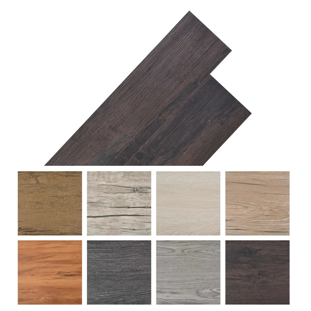 Tavole per Pavimenti 18 pz Marrone Scuro 2,51 m2 PVC CFW4703140